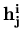 $ \bf h^i_j$