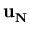 $ \bf u_{N}^{}$