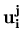$\displaystyle \bf u_{i}^{j}$